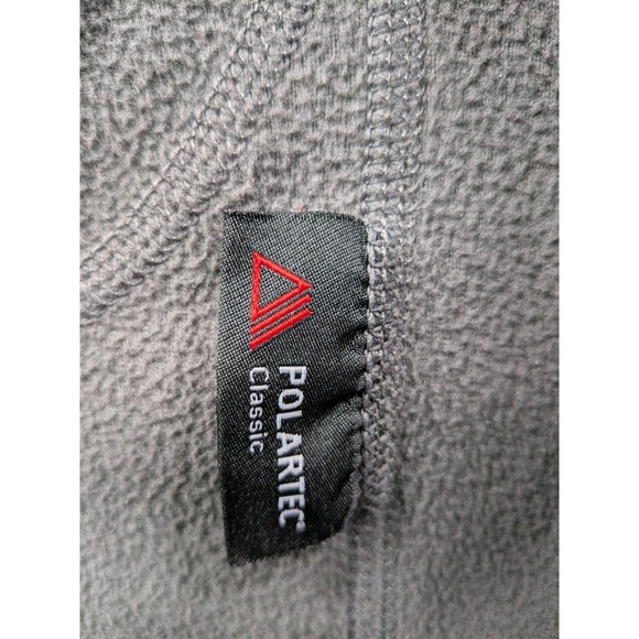The North Face Mens Polartec Classic Full Zip Fleece Jacket Gray Orange Size M - Picture 9 of 11